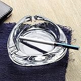 CXQ 鉛フリーガラス灰皿透明なヨーロッパの居間のオフィス