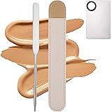 Paresthesia スパチュラ化粧品ツール 3個セット スクレーパー パレット 収納バッグ付き ステンレス鋼製 コンシーラー 化粧品用 メイク用