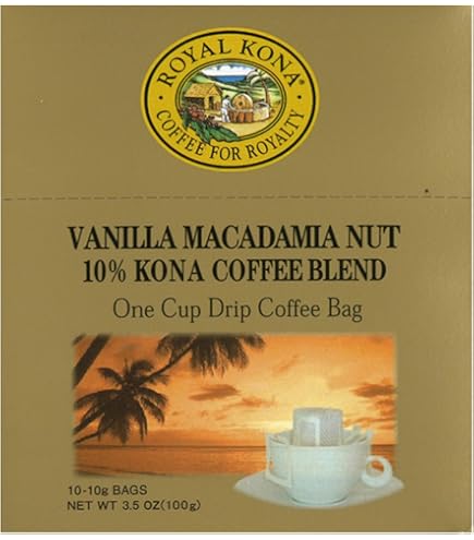 Amazon.co.jp: ロイヤルコナ バニラマカダミアナッツ 24ドリップバッグ