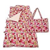 ディズニー キャラクター お昼寝布団セット 7点セット 16-MK-7445・ミッキー＆ミニー・ピンク