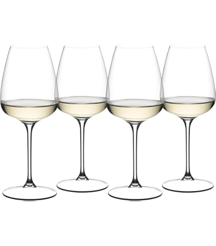 Amazon | (Set of 4) - Riedel Swirl White Wine Glasses, Set of 4