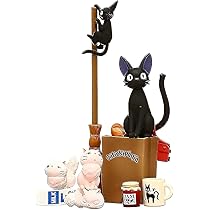 Amazon | 魔女宅急便 ジジ&キャッシャー ぬいぐるみ オルゴール 