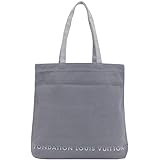 [ルイヴィトン] フォンダシオン ブックストア FONDATION バッグ レディース トートバッグ キャンバスバッグ 限定 グレー [並行輸入品]