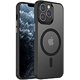 【米軍規格・Magsafe対応】Gtsoho iPhone 11 Pro 用 ケース 半透明 マグネット搭載 ワイヤレス充電 耐衝撃 耐久性 全面保護 黄ばみなし ストラップホール付き イフォン11 Pro用 カバー マグセーフ対応 ブラック