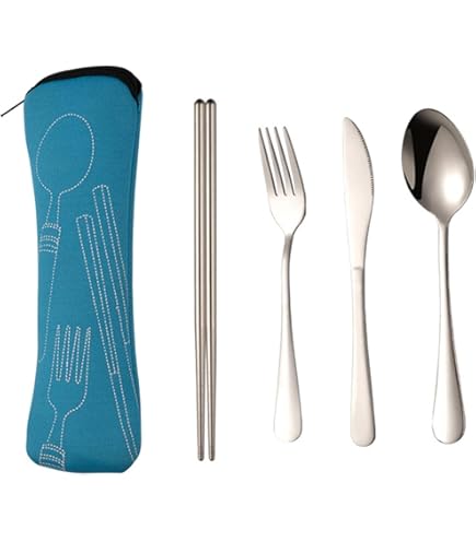 Amazon | ポータブルトラベル用品セット 18/8ステンレススチール