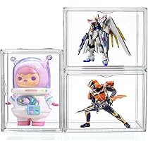 Amazon.co.jp: Ismerely フィギュアケース 3セット 透明展示