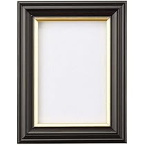 Amazon | FUJICOLOR 額縁 肖像額 [ 無反射ガラス ] 1/2L 木製 ブラック