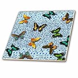 Patricia Sanders Creations – Blue Butterflies – タイル 12" ブルー ct_27905_4