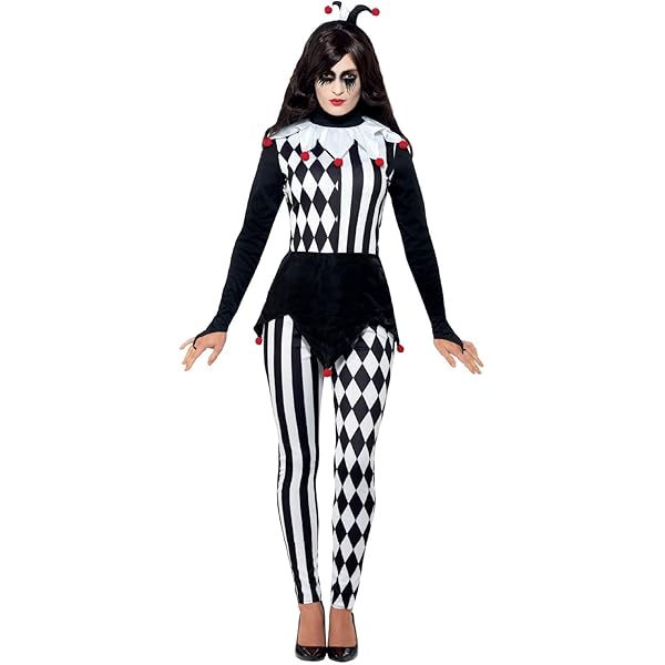 Morph Harlekijn Jester Kostuum Halloween Vrouw Clown, Harlekijn Verkleedjurk, Dames Clown Halloween Kostuum, Large