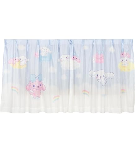 Amazon｜サンリオ(SANRIO) シナモロール UVカット レースカーテン 幅