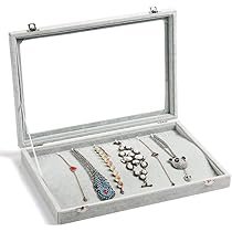 Amazon.co.jp: SPIEA 24区画 アクセサリーボックス ベルベット調