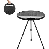 Amazon.co.jp: Naturehike Blackdog キャンプテーブル 丸型 高さ