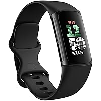 Fitbit by Google Charge 6 Activity Tracker with 6-months Premium Membership Included, 7 days battery life and Google Wallet a