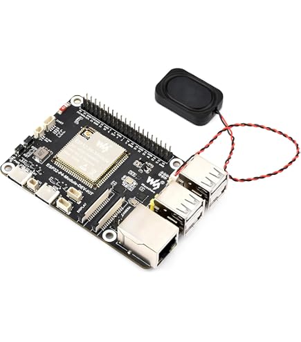 Waveshare ESP32-P4 Wi-Fi 6 Vision Board: 3.5-inch 320x480 Screen, OV5647 5MP Camera, Audio I/O, BLE 5 Support