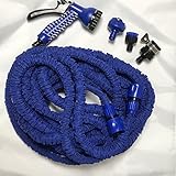 WW.HRD 【補強タイプ】３倍 伸びるホース 洗車 ガーデニング ベランダ 網戸 大掃除 マンションのベランダ 100FT (10m> 30m)