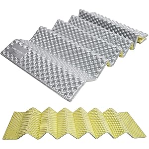 Soomloom 寝袋用マット キャンプ パッドレジャー アウトドアマット レジャーシート テント泊 超軽量 保温 IXPE素材 アルミフィルム ポータブル 花見･キャンプ・ヨガ・ピクニック・登山・ハイキングなど適用