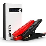 GOOLOO ジャンプスターター 12V車用エンジンスターター 10000mAh ガソリン車 ディーゼル車 多車種対応 モバイルバッテリー LED緊急ライト搭載 持ち運びに便利 24ヶ月保証付【日本語取扱説明書付き】