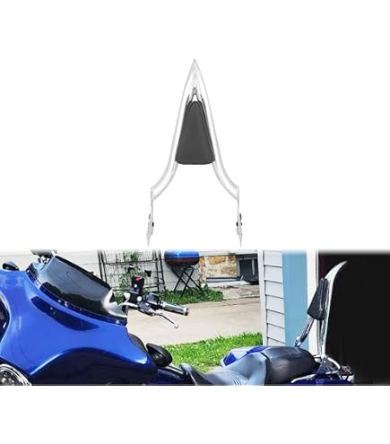 Amazon | HDBUBALUS バイク シーシーバー バックレスト パッド付き
