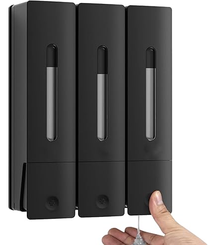 Amazon｜simplehuman ウォールマウントポンプ 444ml×3 トリプル BT1029