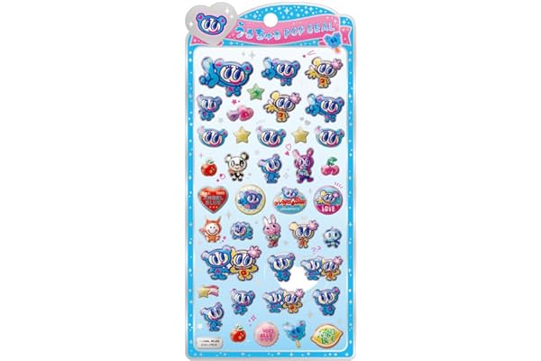 クラックス CRUX うるちゅる ポップシール エンジェルブルー1 ぷっくり 立体 スマホデコ 推し活 132430