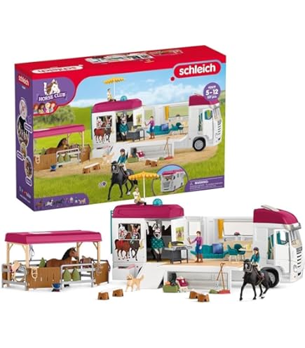 Amazon.co.jp: Schleich シュライヒ ホースクラブ 馬術ショーセット