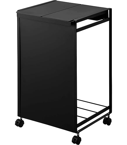 山崎実業：ゴミ袋ホルダー 45L ブラック 2個セット Amazon｜山崎実業(Yamazaki) スリム 蓋付き 分別 ゴミ袋ホルダー