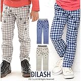 (ディラッシュ) DILASH春'16/ドット×チェック柄ストレッチツイル細ストレートパンツ 90 グレー