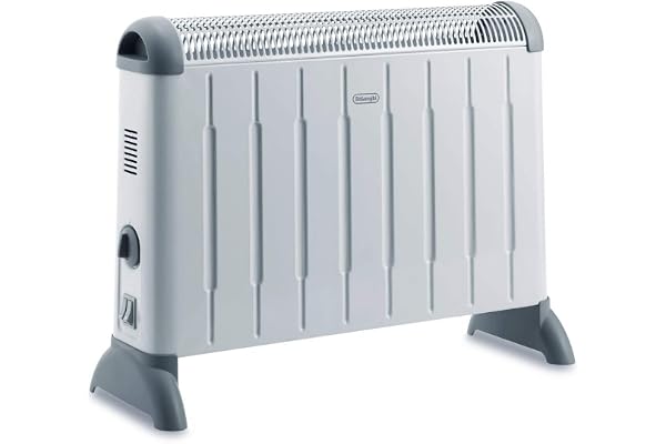 De'Longhi De'Longhi Lightweight Portable Convector Heater HCM2030, Wall Mountable Home Heater for Medium Rooms, 3 Power Settings, 2000W, White