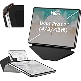 MOFT 【日本正規代理店】ダイナミックフォリオケース エッジ保護 磁気吸着スタンド機能 軽量 耐衝撃カバー 角度調節可能 折りたたみ収納可 保護ケース付き(ブラック、ダイナミックフォリオ iPad Pro 11インチケース(第4/3/2世代、202