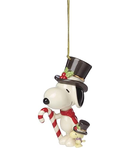 Amazon.co.jp: Lenox 895787 スヌーピー ギフトオーナメント付き