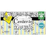 センターイン コンパクト1/2 無香料 多い昼用 羽つき 22枚〔生理用ナプキン スリム〕