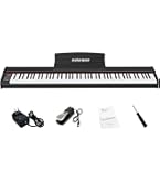Amazon | IKTMI 電子ピアノ 88鍵盤 ペダル付き 木製 キーボード ピアノ