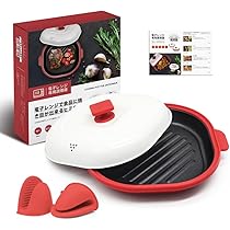 Amazon | 電子レンジ調理器具 レンジパン レンジで焼き魚 レンジで焼肉