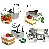 NewlineNY 12-Piece Stainless Steel Dessert Ring Set - Round, Square, Rectangular Molds With Covers - View #6
