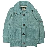 《春秋冬対応》BAROCK(バロック) リブニットカーディガン 100cm /グリーン NO.F-561025