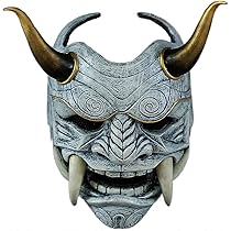 Amazon.co.jp: [Caividom] 般若のお面 ハロ マスク 鬼の面 仮面