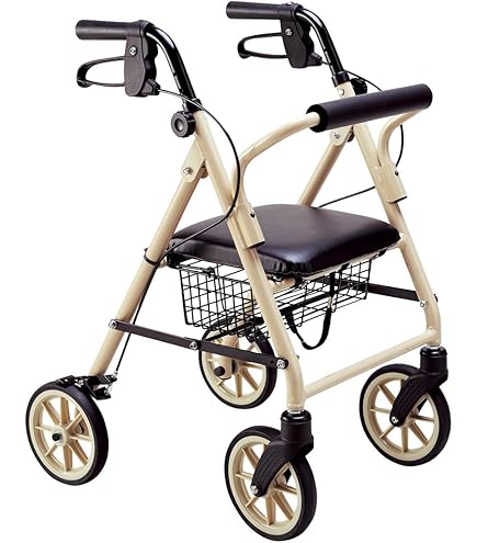美品✨島製作所 歩行車 シンフォニーSPスリム オレンジ ブラウン シルバーカー 島製作所 歩行車 歩行器 屋外 屋内 シンフォニーSPスリム オレンジBR