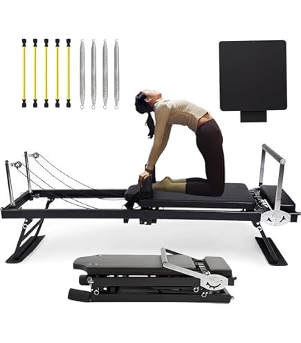 Amazon.co.jp: Li Fitness ピラティス リフォーマーマシン