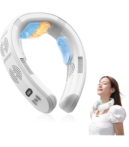 首掛け扇風機 ネッククーラー RUSEPIN　2025年夏新型・超長冷感プレート Amazon.co.jp: 首掛け扇風機 ネッククーラー RUSEPIN【2025年夏