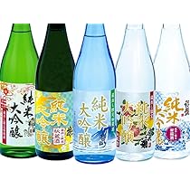 Amazon.co.jp: 5酒蔵 全て純米大吟醸 日本酒 飲み比べ 720ml 5本
