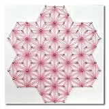 ストリングアート麻の葉模様 制作キット 夏休み 自由研究 工作 工作キット 宿題 簡単 初心者 子供 小学生 中学生 高学年 女の子 男の子 手芸キット 手芸 アート 暇つぶし 脳トレ (釘打ち前)