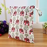 おむつバッグ　防水　再利用可能 ウェットバック(防水バッグ) オムツ・おしりふき・着替え・タオル・水着・お風呂用品・食事セット入れ