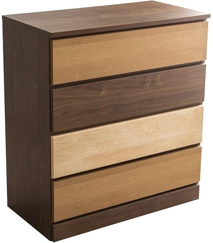 Amazon｜木製チェスト 5段, 天然木(ミンディ)製, W84×D45×H79cm