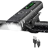 DAWNTREES USB Rechargeable Bike Light Front, 4 Modes, Smart Sensor Headlights, Bike Tail Lights, Flashlight Lights, Waterproo