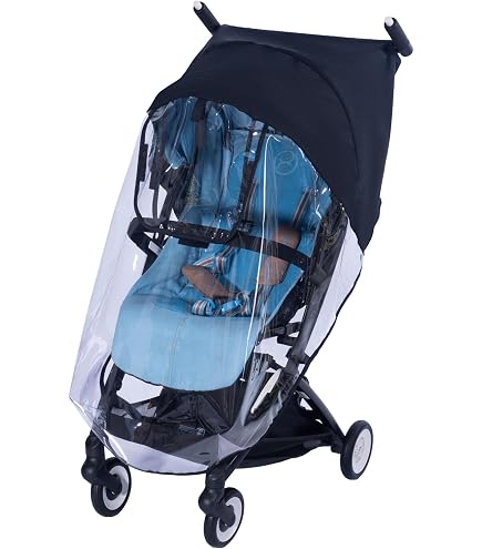 CYBEX Gold Rain Cover for Cybex Melio and Melio Pushchairs Carbon Transparent Baby Products