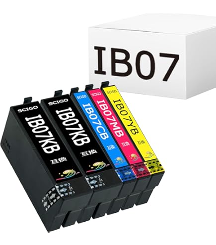 Amazon.co.jp: EasyECO Epson用 エプソン IB07 インクカートリッジ 3 X