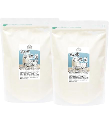Amazon | 自然健康社 粉末乳酸菌10兆個 1kg×2個 サプリ 粉末
