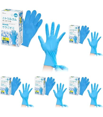 Amazon.co.jp: [アイリスオーヤマ] ビニール手袋 Mサイズ 100枚