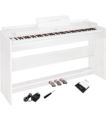 Amazon | KIMFBAY 電子ピアノ 88鍵盤 木製 電子ピアノ アップ