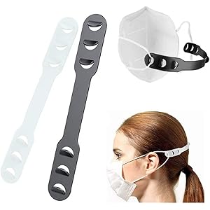 (10枚入) フックベルト イヤーフック 延長バックル 耳が痛くない 固定 レディースピアス 耳保護 補助道具 再利用可能 柔らか 弾性 滑り止め すり落ち防止 大人 子供兼用